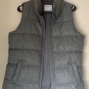 Old Navy Charcoal Quilted Vest